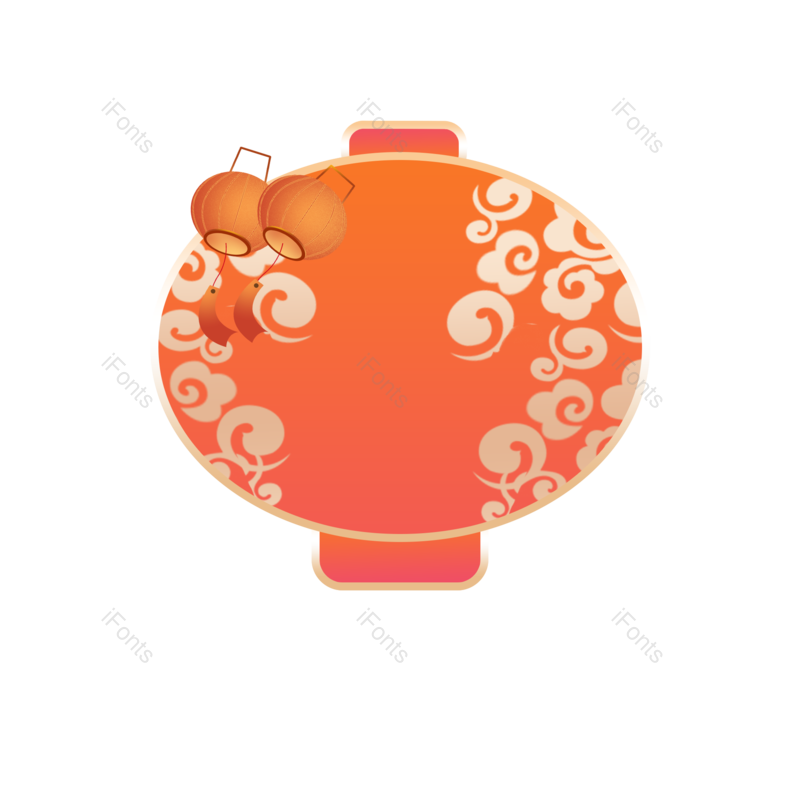 边框图片,祥云元素,复古PNG,中国风免抠素材